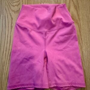 Girl’s Pink High-Waisted Shorts